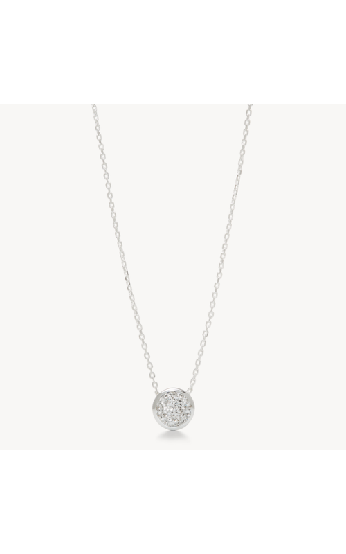 Sparkle Bezel Pendant - White
