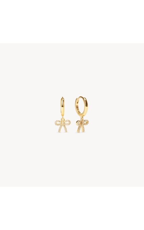Baby Bow Hoops - Gold