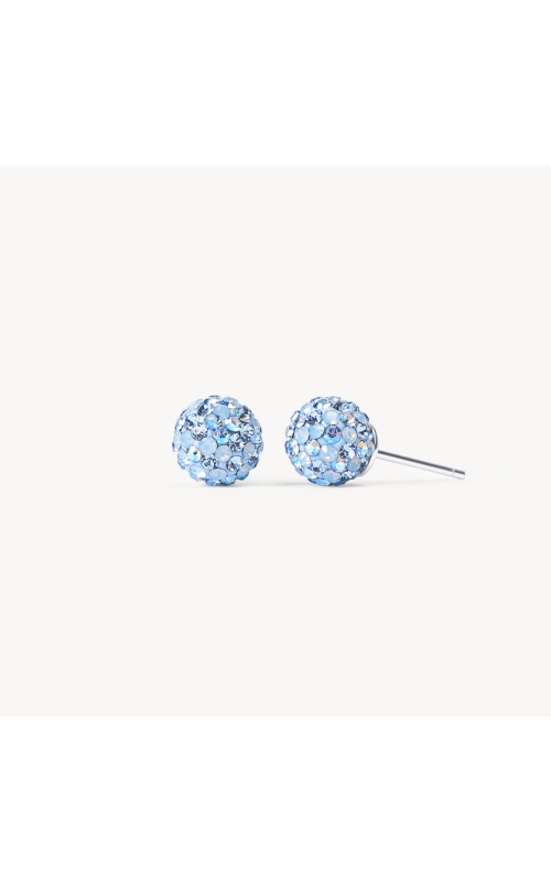 Small Sparkle Ball Studs - Denim