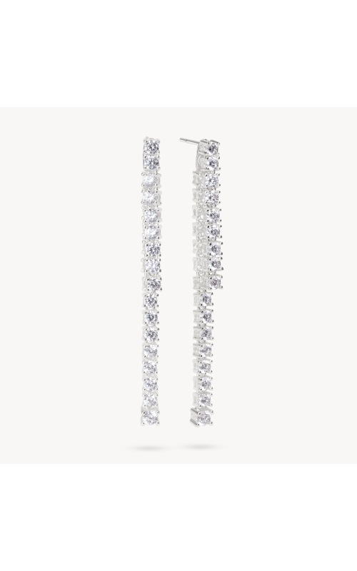 Tennis Earring Jackets - Silver
