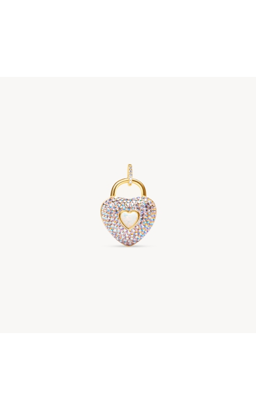 Sparkle Heart Pendant - Ballet Slipper