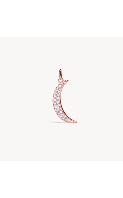 Crescent Moon Pavé - Rose Gold