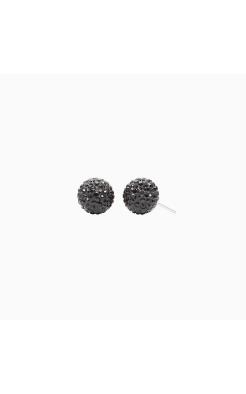 Medium Sparkle Ball Studs - Black