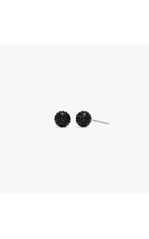 Mini Sparkle Ball Studs - Black