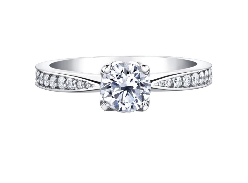 Elements of Love, Eternal Flames, 18kt palladium 0.71ct Round solitaire engagement ring Elements of Love, Eternal Flames, 18kt palladium 0.71ct Round solitaire engagement ring