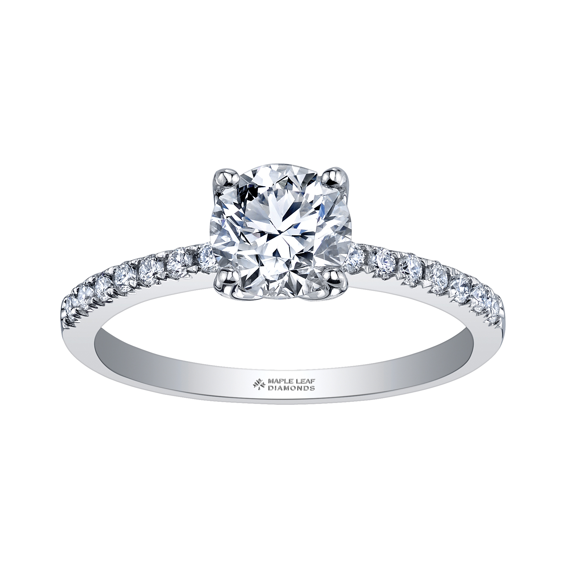 Elements of Love, Eternal Flames, 18k palladium 0.50ct Round solitaire engagement ring Elements of Love, Eternal Flames, 18k palladium 0.50ct Round solitaire engagement ring