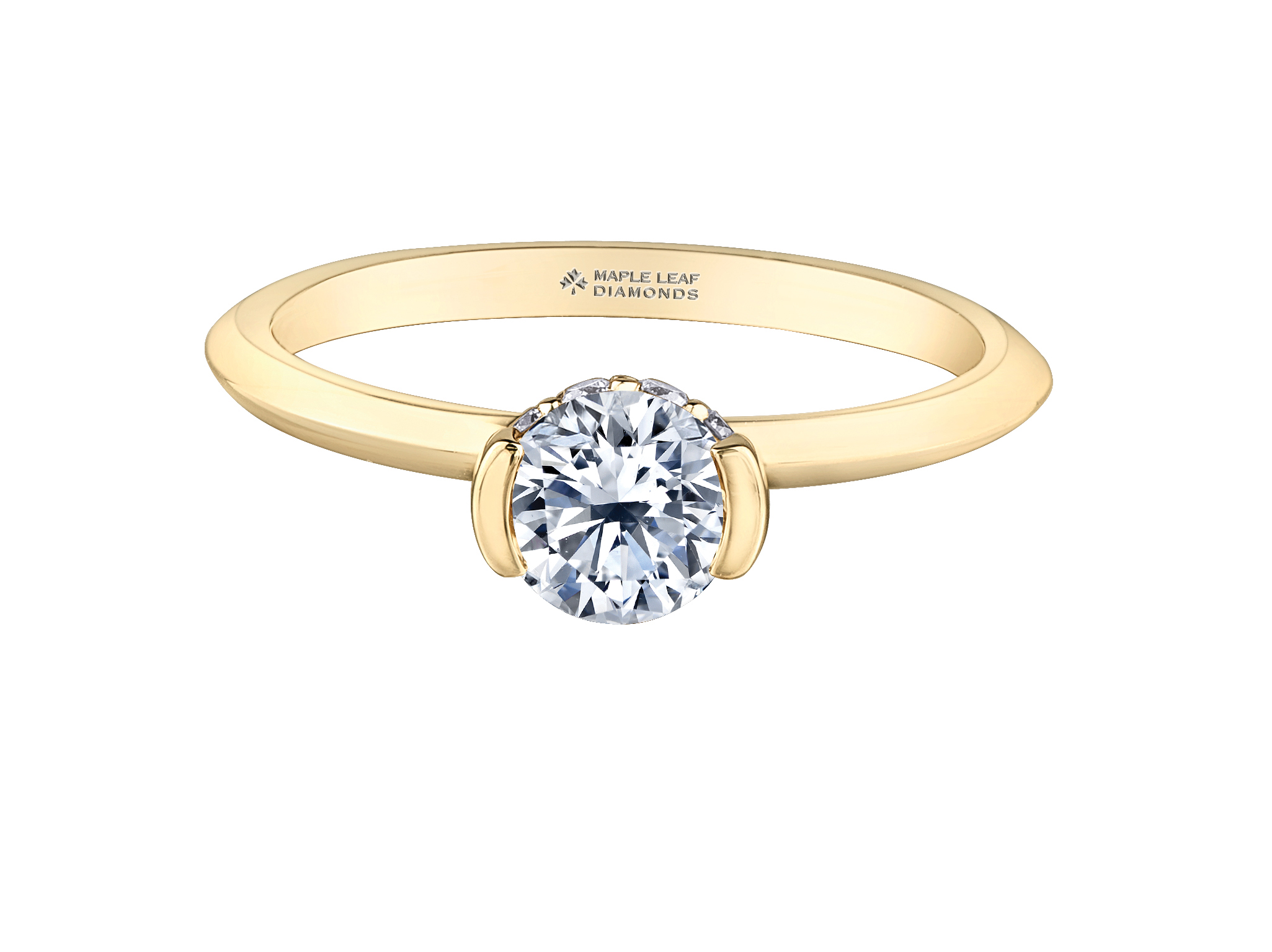 14k yellow gold 0.70ct Round engagement ring 14k yellow gold 0.70ct Round engagement ring