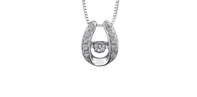 Northern Dancer, 18k palladium 0.40ct diamond pendant Northern Dancer, 18k palladium 0.40ct diamond pendant