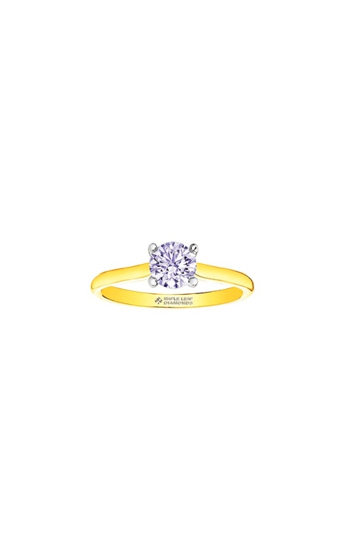 18k yellow gold 1.04ct Round solitaire engagement ring