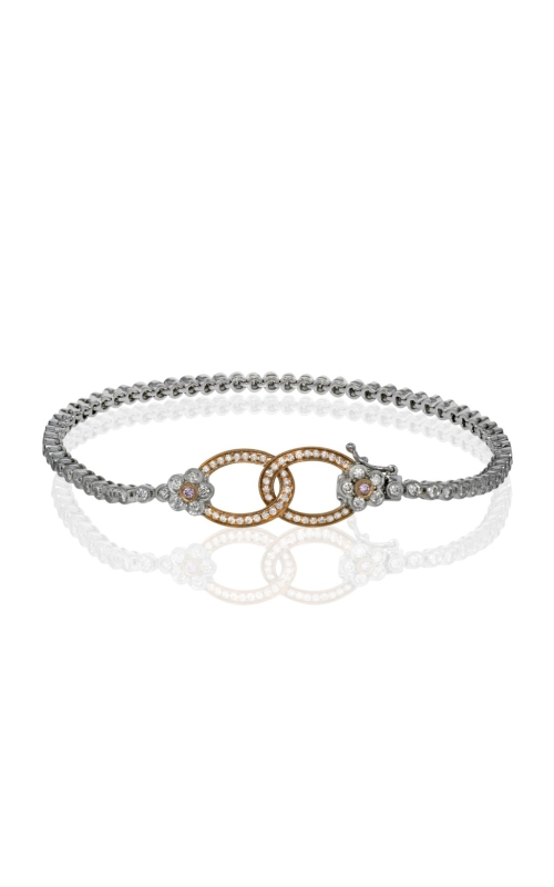 18kt White and rose gold tennis bracelet