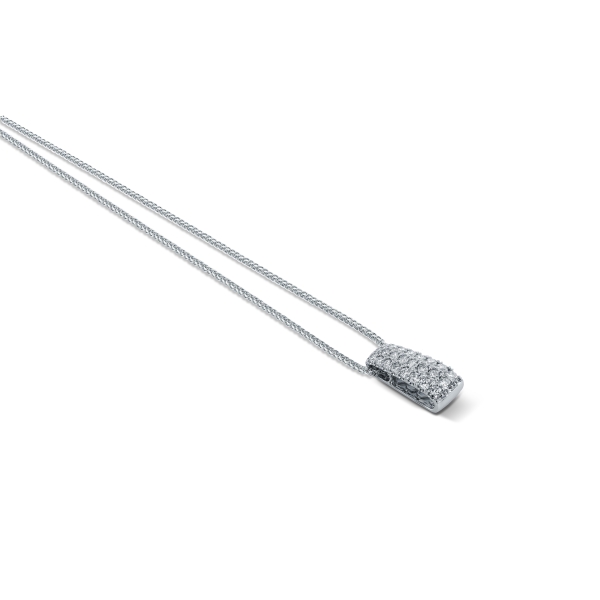 18k white gold pendant on chain